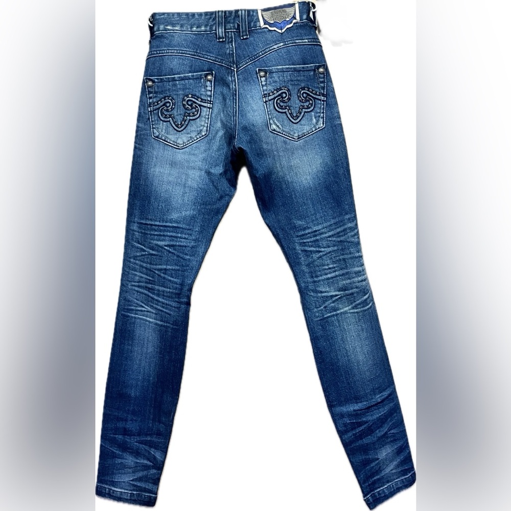 Express Rerock Skinny Grommet Jeans - Picture 2 of 3